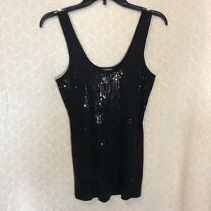 Express sequin tank top